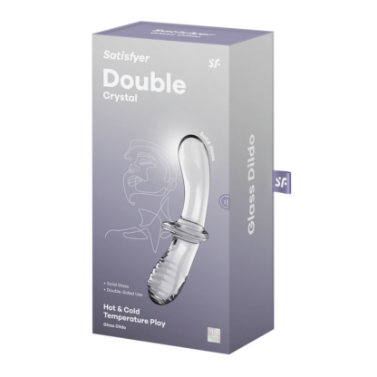 Dubbele Crystal - Glazen Dildo - Transparant - Afbeelding 2