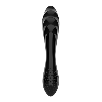 Dazzling Crystal 1 - Glazen Dildo - Zwart - Afbeelding 4