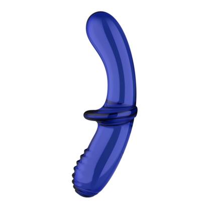 Dubbele Crystal - Glazen Dildo - Lichtblauw - Afbeelding 3