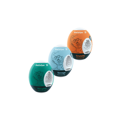 Masturbator Egg Set - Naughty, Savage, Crunchy - 3 Stuks - Afbeelding 3