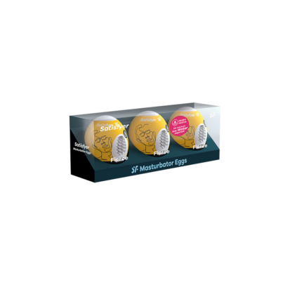 Fierce - Masturbator Egg Set - 3 Stuks - Geel - Afbeelding 2