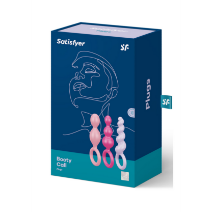 Booty Call - Butt Plug Set 3 Stuks - Roze/Paarse/Rode - Afbeelding 2