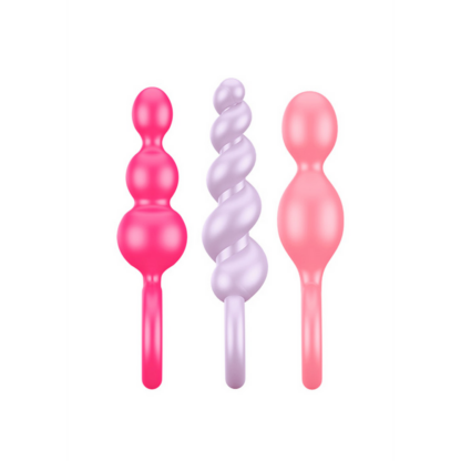 Booty Call - Butt Plug Set 3 Stuks - Roze/Paarse/Rode - Afbeelding 3
