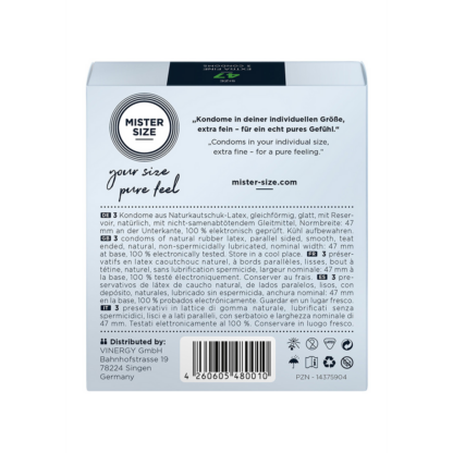 Pure Feel - Condoms 47 mm - 3 Pack - Afbeelding 2