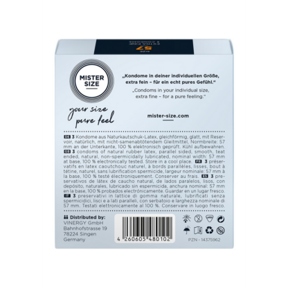 Pure Feel - Condooms 57 mm - 3 Pack - Afbeelding 2