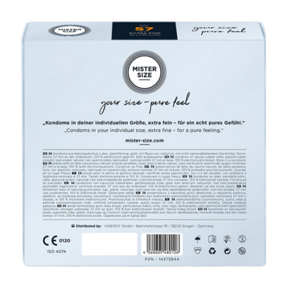 Pure Feel - Condoms 57 mm - 36 Pack - Afbeelding 2