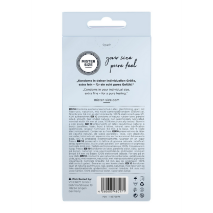 Pure Feel - Condoms 64 mm - 10 Pack - Afbeelding 2