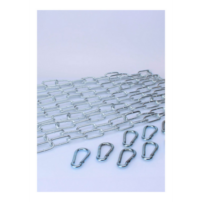KIT 5 X 120 cm Grote Schakelketting + 10 Karabiners - Afbeelding 2