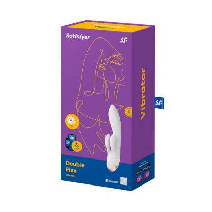 Dubbele Flex - Rabbit Vibrator - Wit - Afbeelding 2