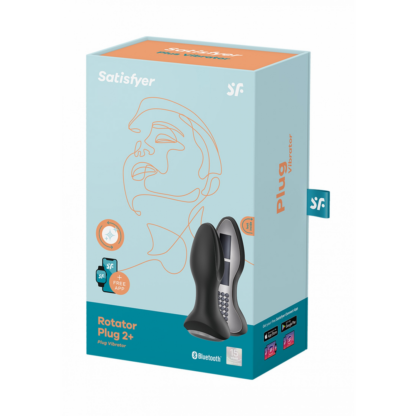 Rotar Plug 2Plus - Vibrerende Butt Plug met App - Zwart - Afbeelding 2
