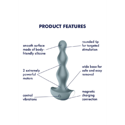 Lolli Plug 2 - Classic Vibrator - IJsblauw - Afbeelding 4