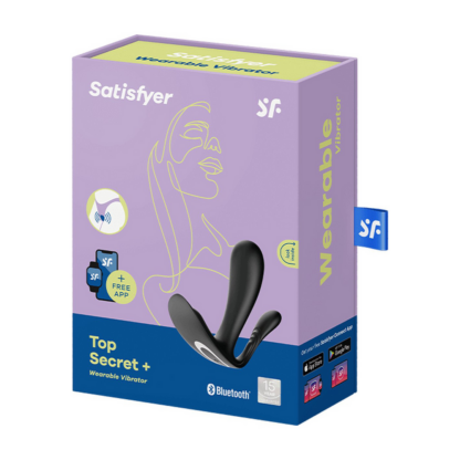 Top Secret Plus - Draagbare Panties Vibrator - Zwart - Afbeelding 2