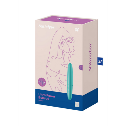 Ultra Power Bullet 6 - Vibrerende Bullet - Turquoise - Afbeelding 2