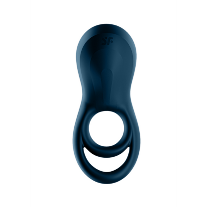 Epic Duo Ring - Dubbele Ring Vibrerende Cockring - Donkerblauw - Afbeelding 4