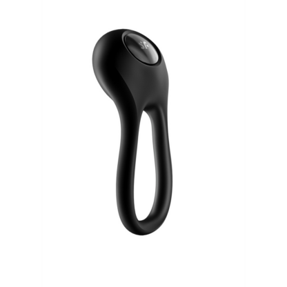 Majestic Duo - Dubbele Strap Vibrerende Cockring - Zwart - Afbeelding 3