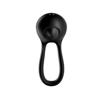 Majestic Duo - Dubbele Strap Vibrerende Cockring - Zwart - Afbeelding 5