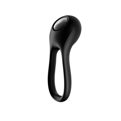 Majestic Duo - Dubbele Strap Vibrerende Cockring - Zwart - Afbeelding 6