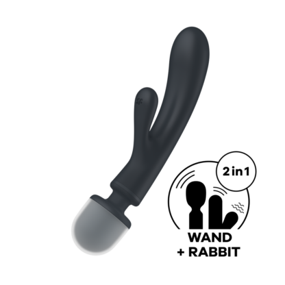 Triple Lover - Hybride Wand Vibrator - Grijs - Afbeelding 6