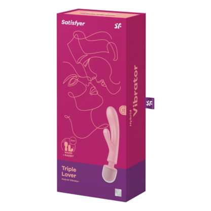 Triple Lover - Hybrid Wand Vibrator - Roze - Afbeelding 2