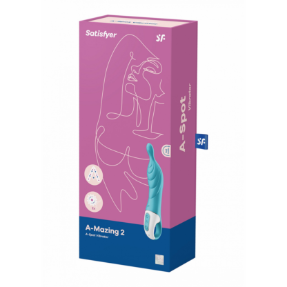 A-Mazing 2 - A-Spot Stimulator met Textuur - Turquoise - Afbeelding 2