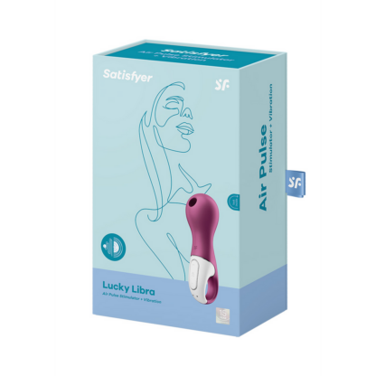 Lucky Libra - Air Pulse Stimulator en Vibration - Paars - Afbeelding 2