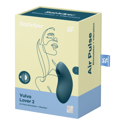 Vulva Lover 2 - Dubbele Luchtdruk Vibrator - Blauw - Afbeelding 2
