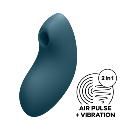 Vulva Lover 2 - Dubbele Luchtdruk Vibrator - Blauw - Afbeelding 5