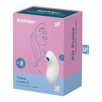 Vulva Lover 2 - Dubbele Luchtpulsvibrator - Wit - Afbeelding 2