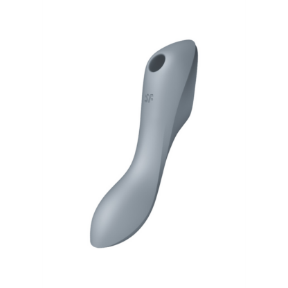 Curvy Trinity 3 - Invoegbare Air Pulse Vibrator - Blauwgrijs - Afbeelding 5