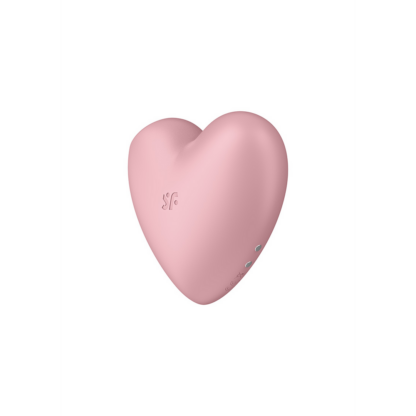 Cutie Heart - Air Pulse Stimulator en Vibratie - Licht Rood - Afbeelding 4