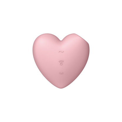 Cutie Heart - Air Pulse Stimulator en Vibratie - Licht Rood - Afbeelding 5