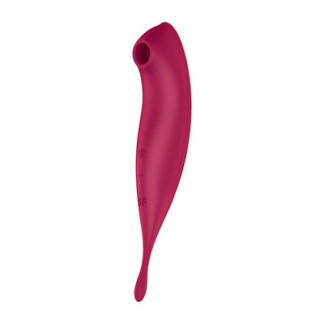 Twirling Pro - Tip Vibrator met App - Donkerrood