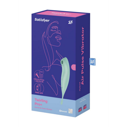 Twirling Pro - Tip Vibrator met App - Mint - Afbeelding 2