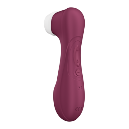 Pro 2 Generatie 3 - Double Air Pulse Vibrator - Liquid Air - Wijnrood - Afbeelding 3