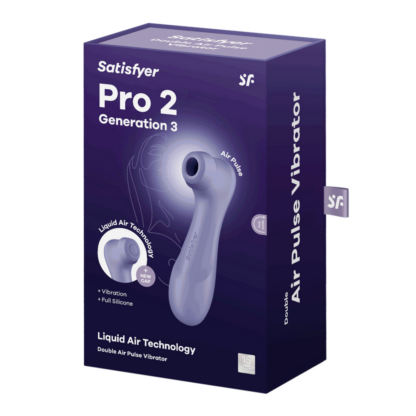 Pro 2 Generatie 3 - Double Air Pulse Vibrator - Liquid Air - Lila - Afbeelding 2