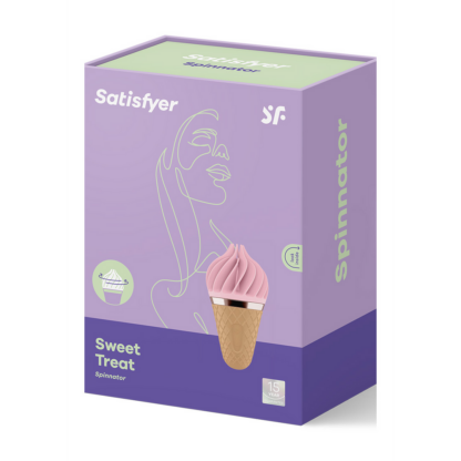Zoete Traktatie - Stimulerende Tongspinnator - Roze/Bruin - Afbeelding 2