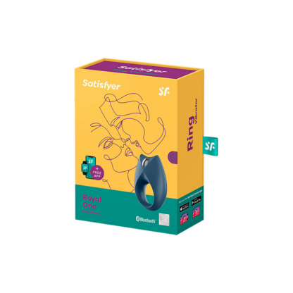 Royal One - Vibrerende Cockring - Blauw - Afbeelding 2
