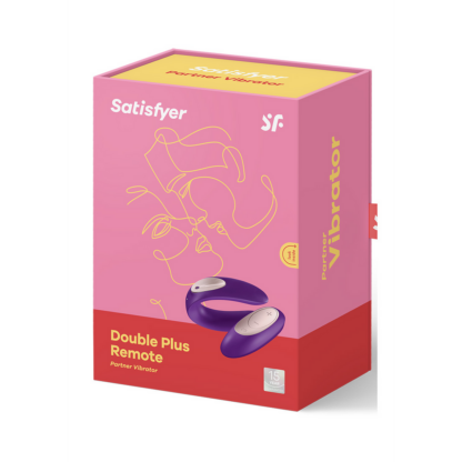 Double Plus - Remote Partner Vibrator - Paars - Afbeelding 2