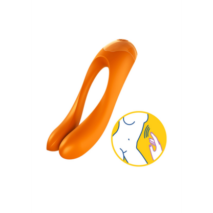 Candy Cane - Vinger Vibrator voor Intieme Zones - Oranje - Afbeelding 6