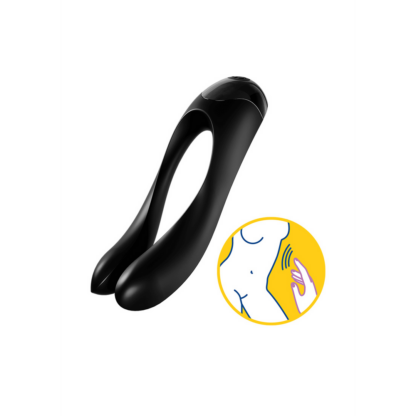 Candy Cane - Vinger Vibrator voor Intieme Zones - Zwart - Afbeelding 6