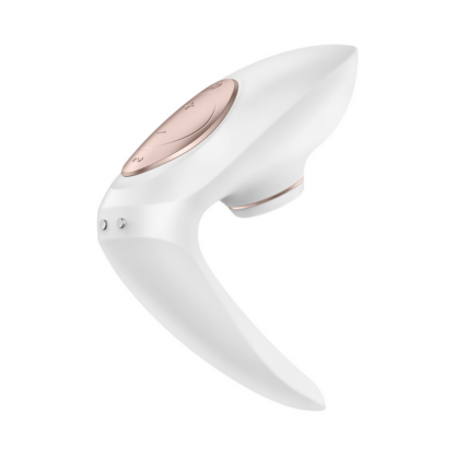 Pro 4 - Couples Air Pulse Stimulator en Vibratie - Wit/Roze Goud - Afbeelding 3