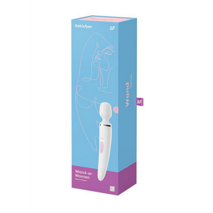 Wand-er Woman - Wand Vibrator - Wit/Chroom - Afbeelding 2