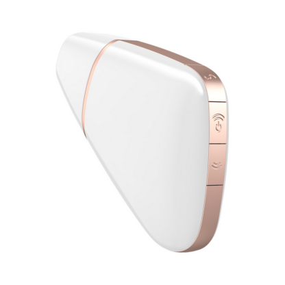 Love Triangle - Luchtpulserende Stimulator en Vibratie - Wit - Afbeelding 4