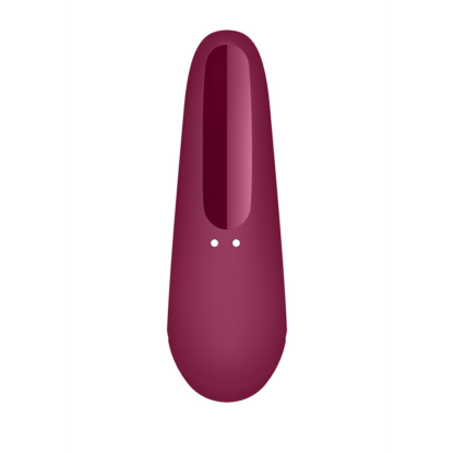 Curvy 1Plus - Air Pulse Stimulator en Vibratie - Roze Rood - Afbeelding 5
