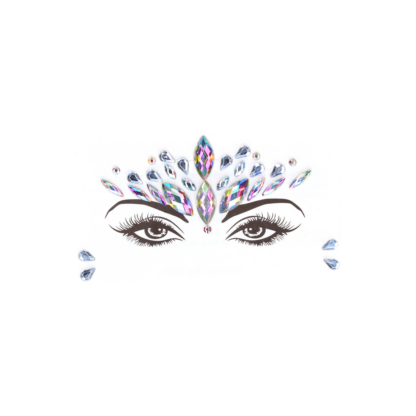 Korte Mouwen Teddy en Dazzling Crowned Face Bling Sticker - One Size - Multicolor - Afbeelding 7