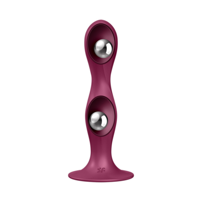 Dubbele Ball-R - Gewogen Dildo - Rood - Afbeelding 3