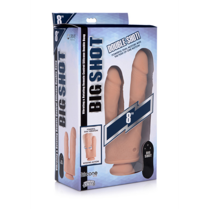 Double Shot Liquid Silicone Double Penetration Dildo - 8 / 20,5 cm - Afbeelding 2