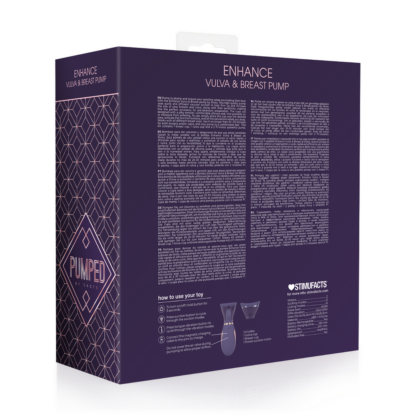 Enhance - Oplaadbare Vulva en Borst Pomp - Paars - Afbeelding 3