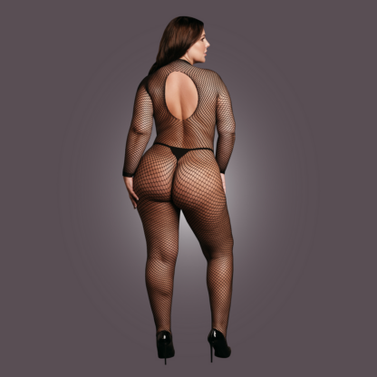 Bodystocking Fishnet Structuur - Open / Turtle - OSX - Zwart - Afbeelding 6