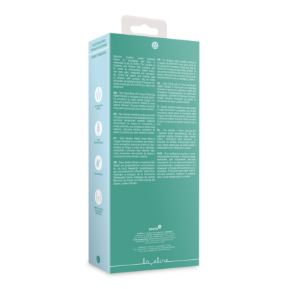 Pulse Wave en Tongue Flickering Rabbit Vibrator - Blue Grass - Afbeelding 3